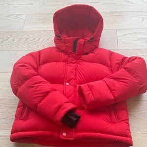 TNA Short Red Superpuff Jacket